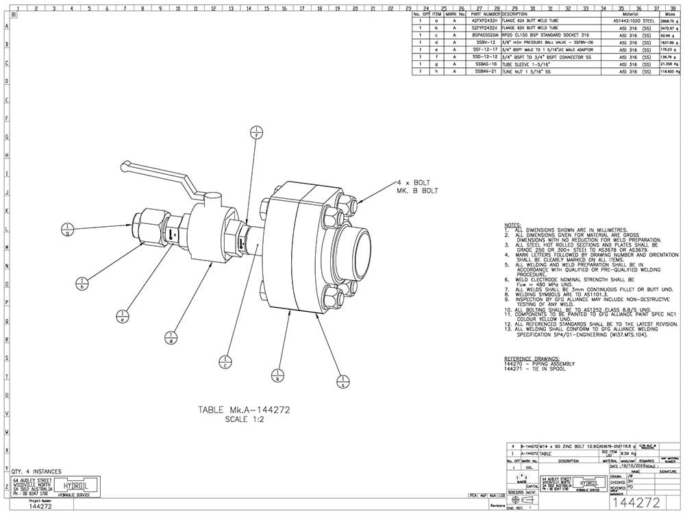 Pellet Plant Hydraulic Ball Valve