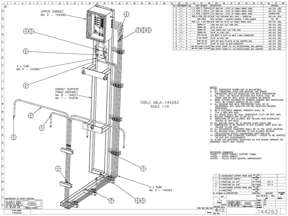 Upper Cabinet Lubrication System